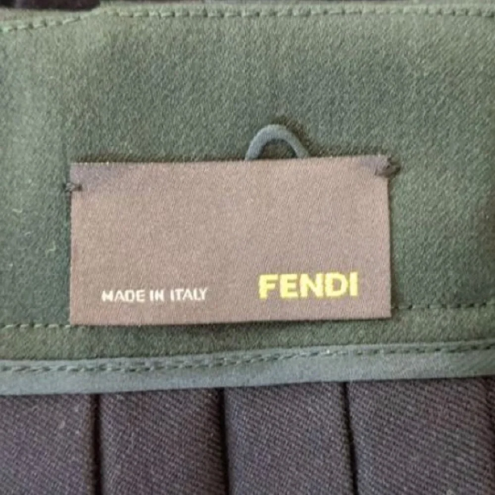 Fendi Pleated Inset A-Line Skirt - sz 40(IT) - Picture 6 of 7